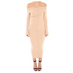 Gabby Dress in Nude by Line By K